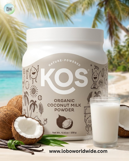 KOS, Organic Coconut Milk Powder, 12.6 oz (358 g)