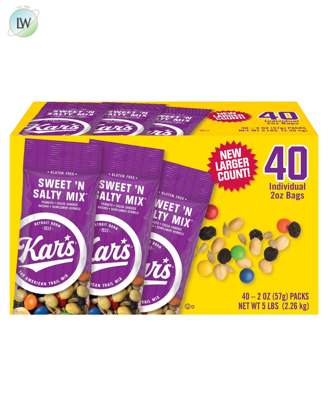 Kar's Sweet 'n Salty Trail Mix, 2 oz., 40 pk.