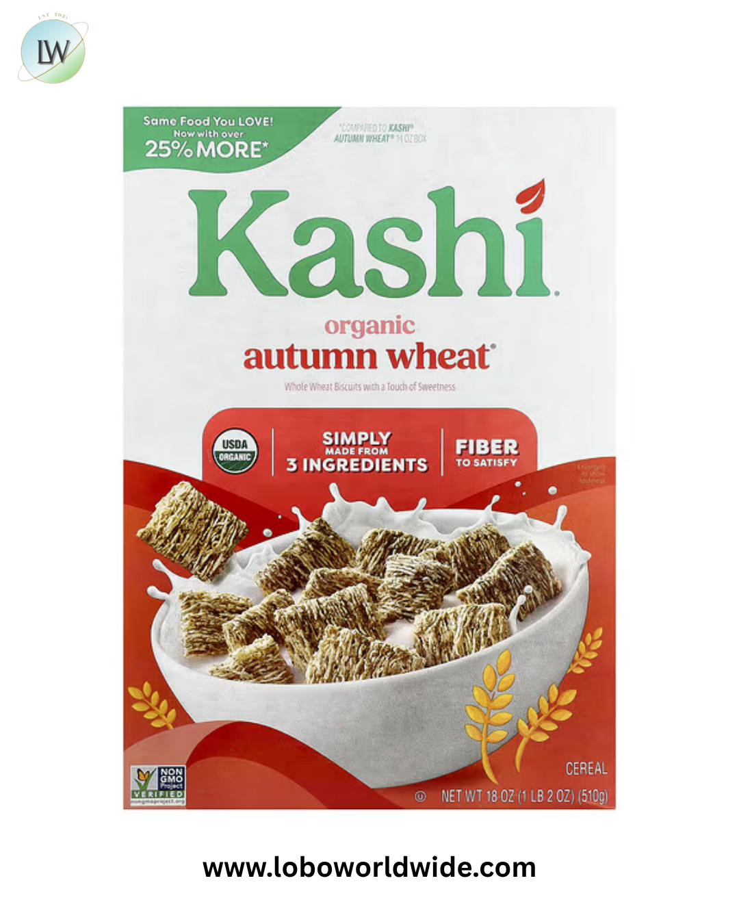 Kashi, Organic Autumn Wheat Cereal, 18 oz (510 g)