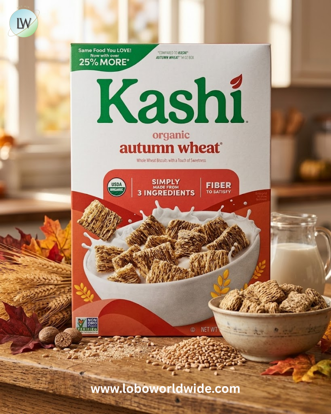 Kashi, Organic Autumn Wheat Cereal, 18 oz (510 g)