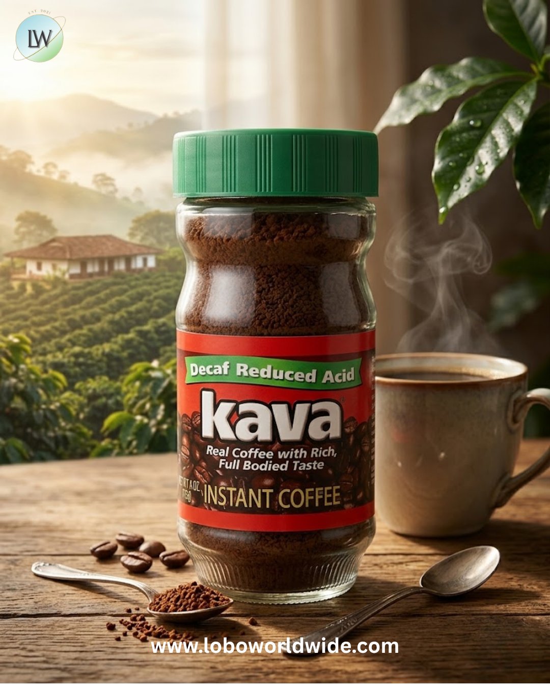 Kava Coffee, Instant Coffee, Reduced Acid