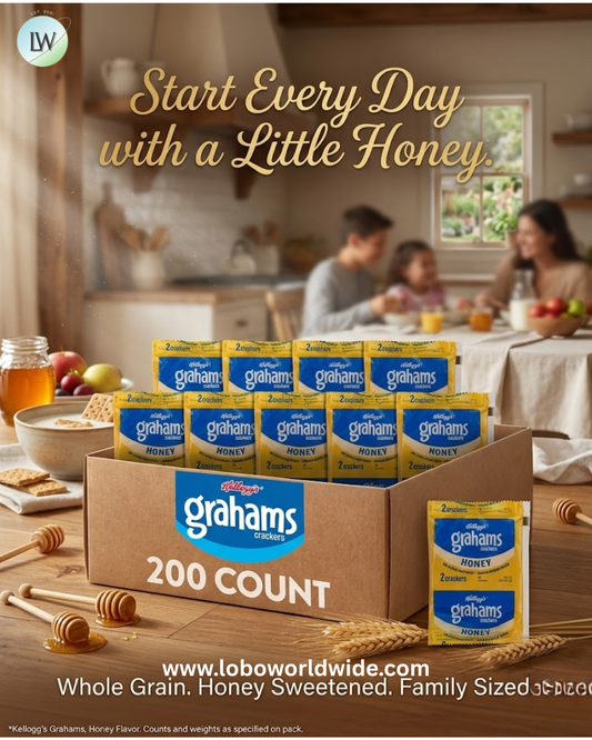 Kellogg's Grahams Crackers, Honey, .49oz (200 Count)