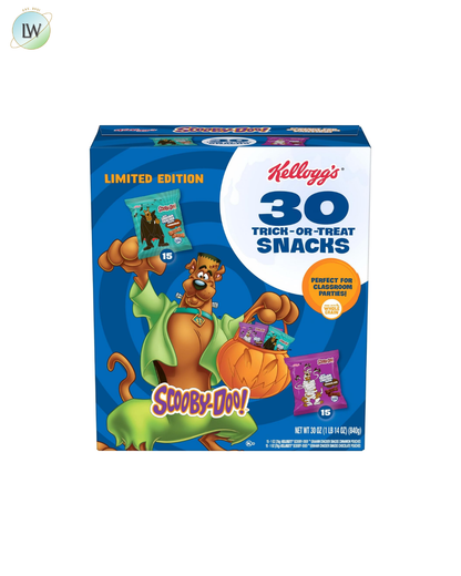 Kellogg's SCOOBY-DOO! Graham Cracker Snacks Variety Pack, 1 oz, 30 ct.