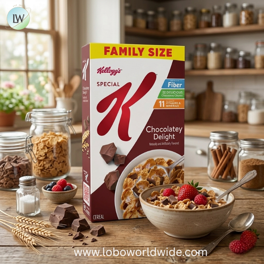 Kellogg's Special K Chocolatey Delight Breakfast Cereal, Good Source of Fiber, Family Size, 16.3 oz