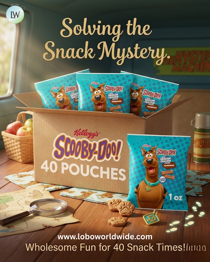 Kellogg's Scooby-Doo! Graham Cracker Cinnamon, Made with Whole Grain, (1 Oz Bag)