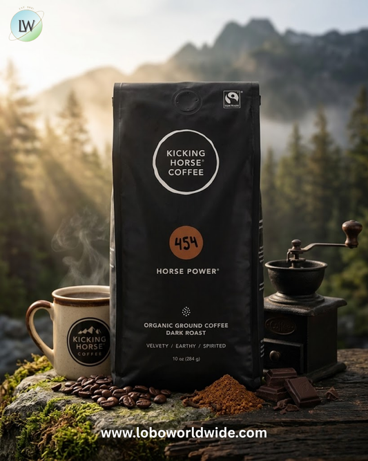 Kicking Horse, 454 Horse Power®, Organic Ground Coffee, Dark Roast, 10 oz (284 g)