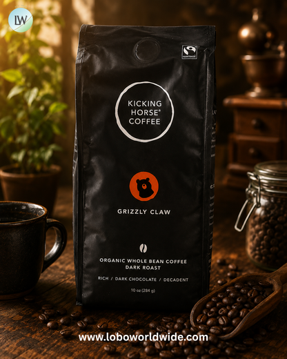 Kicking Horse, Organic Coffee, Whole Bean, Dark Roast, 10 oz (284 g)