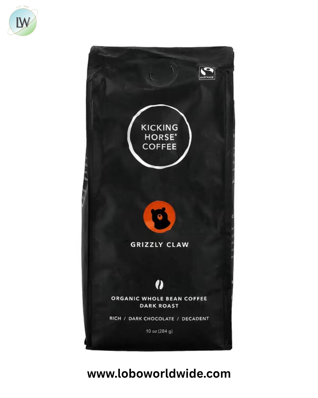 Kicking Horse, Organic Coffee, Whole Bean, Dark Roast, 10 oz (284 g)
