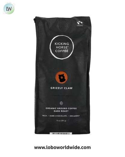 Kicking Horse, Grizzly Claw, Organic Ground Coffee, Dark Roast, 10 oz (284 g)