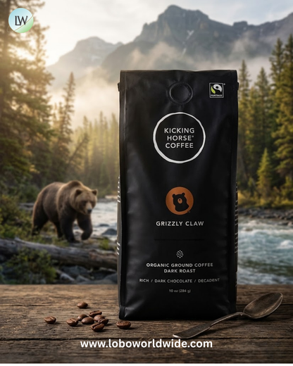 Kicking Horse, Grizzly Claw, Organic Ground Coffee, Dark Roast, 10 oz (284 g)