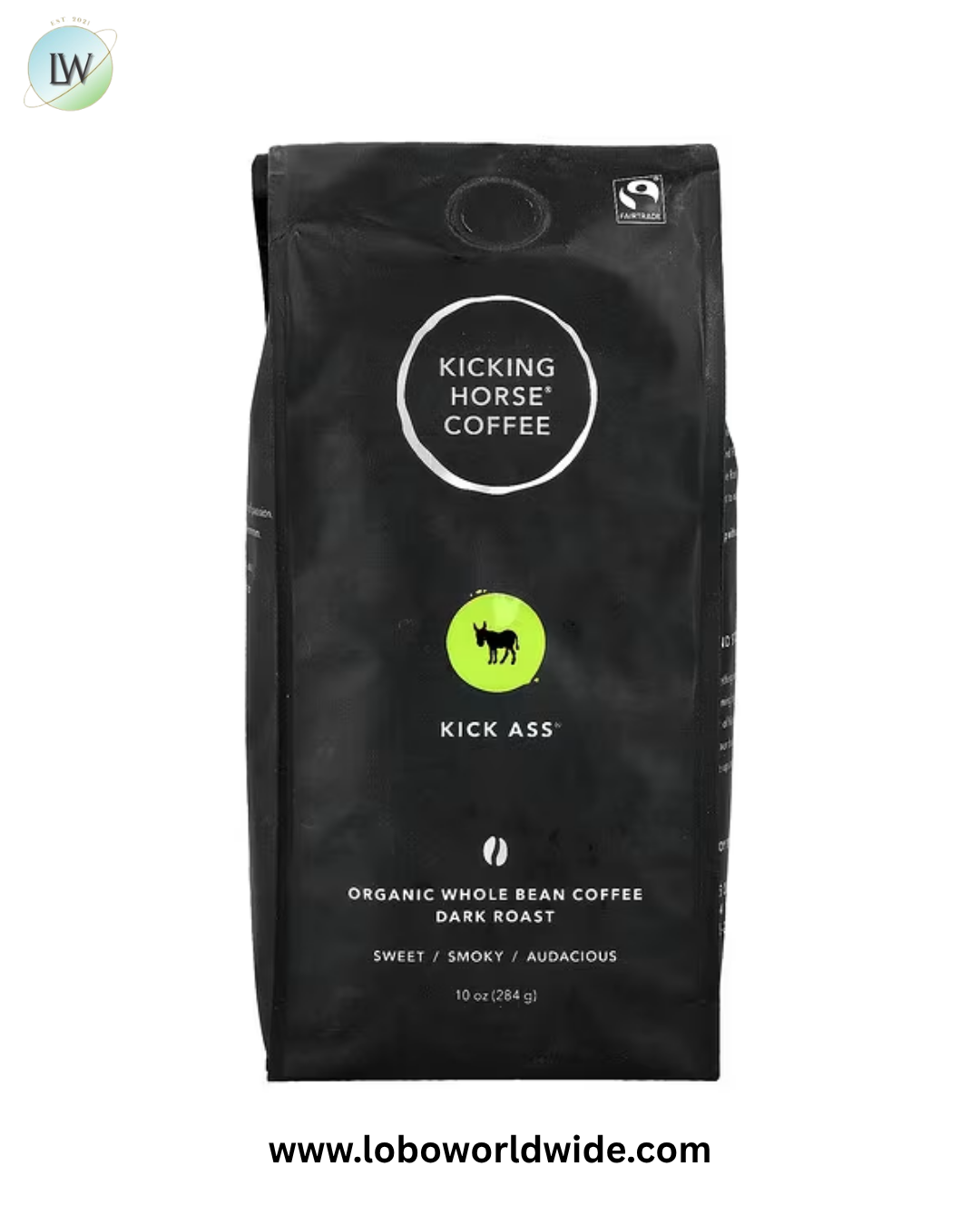 Kicking Horse, Organic Coffee, Whole Bean, Dark Roast, 10 oz (284 g)