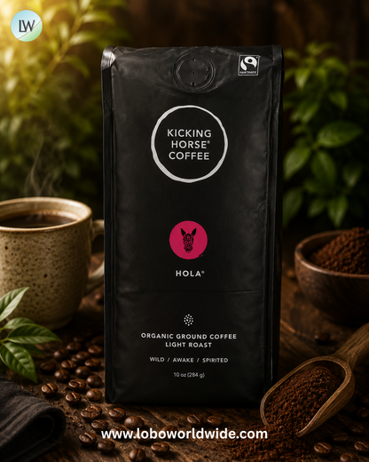 Kicking Horse, Organic Coffee, Hola®, Ground, Light Roast, 10 oz (284 g)