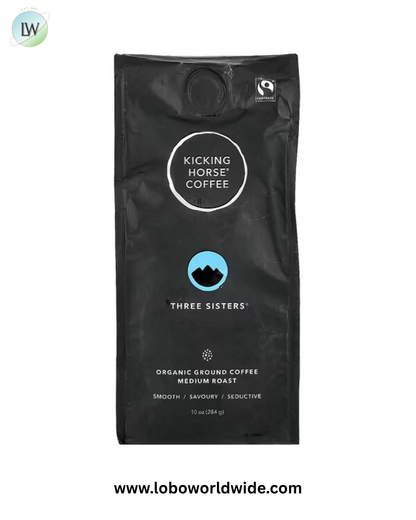 "Kicking Horse, Three Sisters®, Organic Ground Coffee, Medium Roast, 10 oz (284 g) "