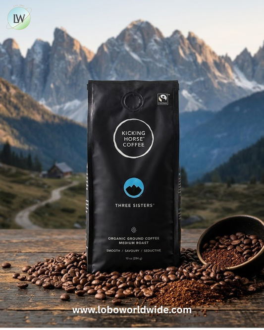 "Kicking Horse, Three Sisters®, Organic Ground Coffee, Medium Roast, 10 oz (284 g) "