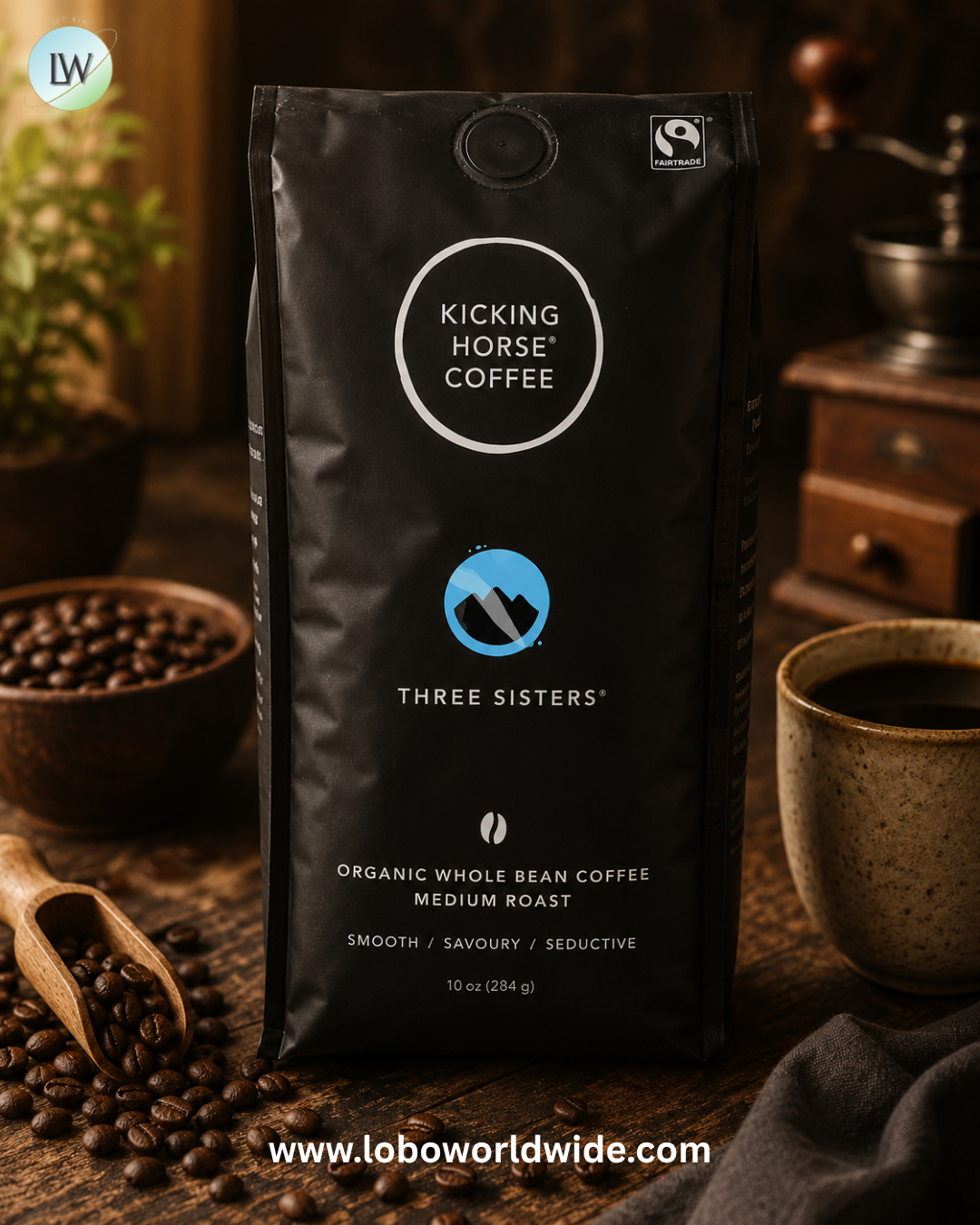 Kicking Horse, Organic Whole Bean Coffee, Medium Roast, 10 oz (284 g)