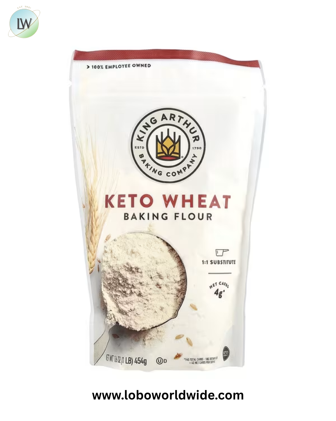King Arthur Baking Company, Keto Wheat Baking Flour, 16 oz (454 g)