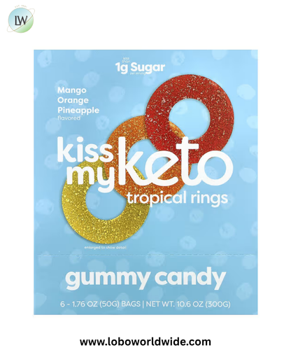 Kiss My Keto, Gummy Candy, 6 Bags, 1.76 oz (50 g) Each
