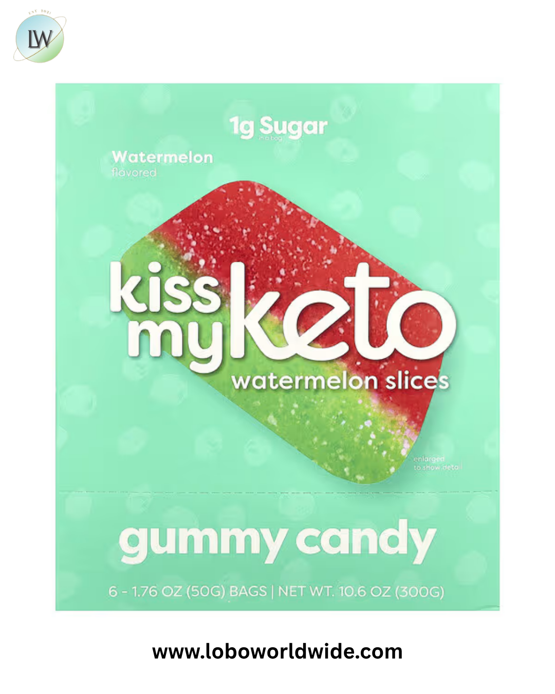 Kiss My Keto, Gummy Candy, 6 Bags, 1.76 oz (50 g) Each