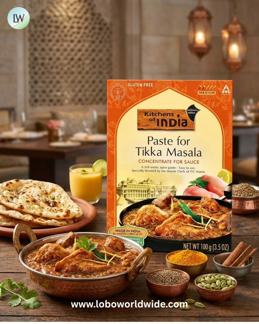 Kitchens of India, Concentrate For Sauce, Medium, 3.5 oz (100 g)