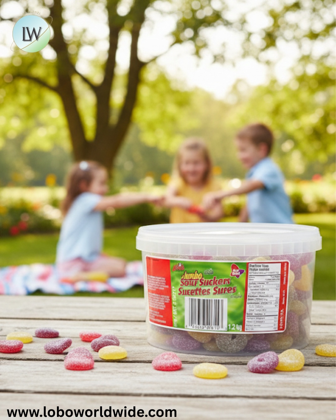 Koala Sour Suckers Gummy Candy, 1.2kg/42.32oz 60 count