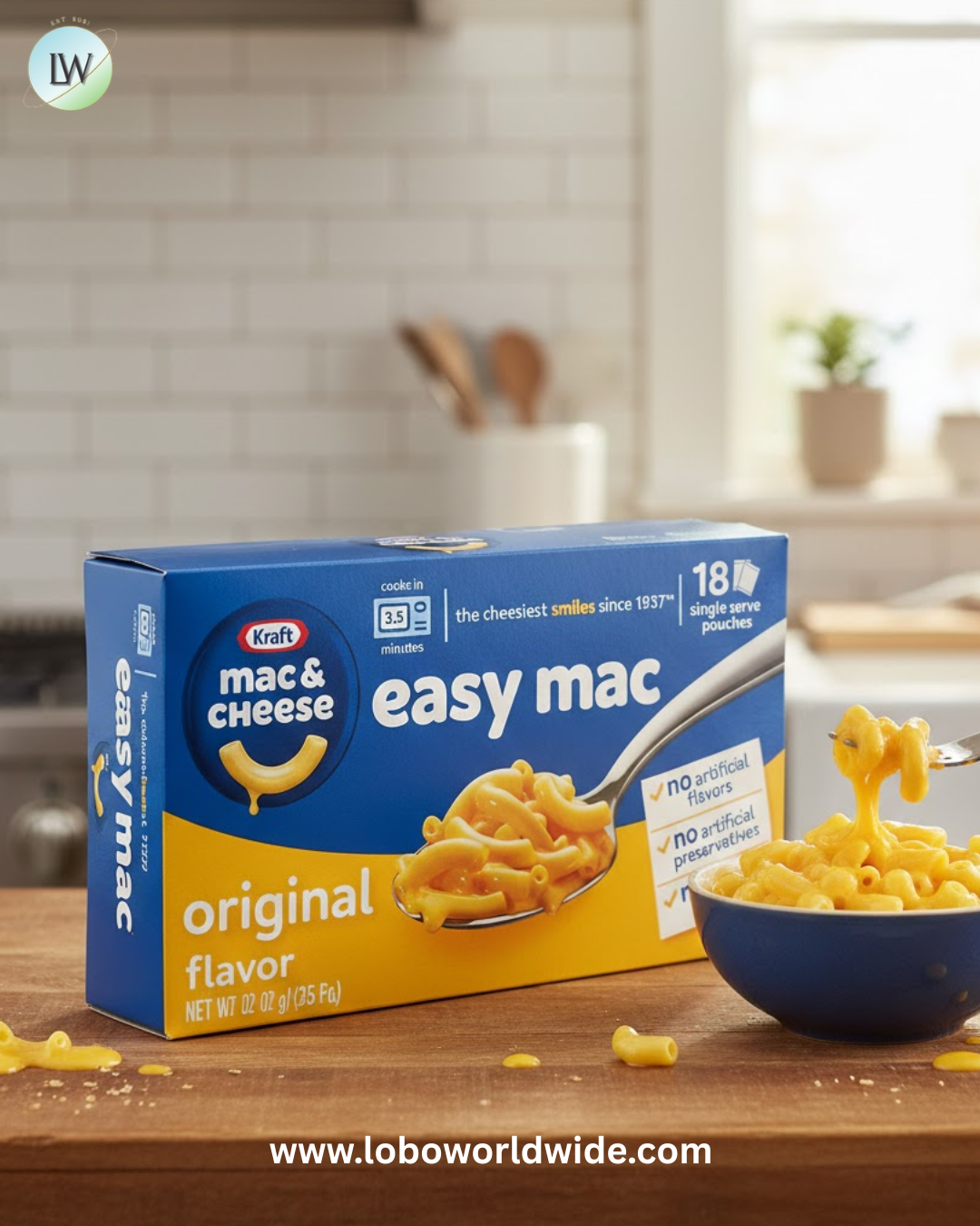 Kraft Easy Mac Original Flavor Single-Serve Pouches 18 pk