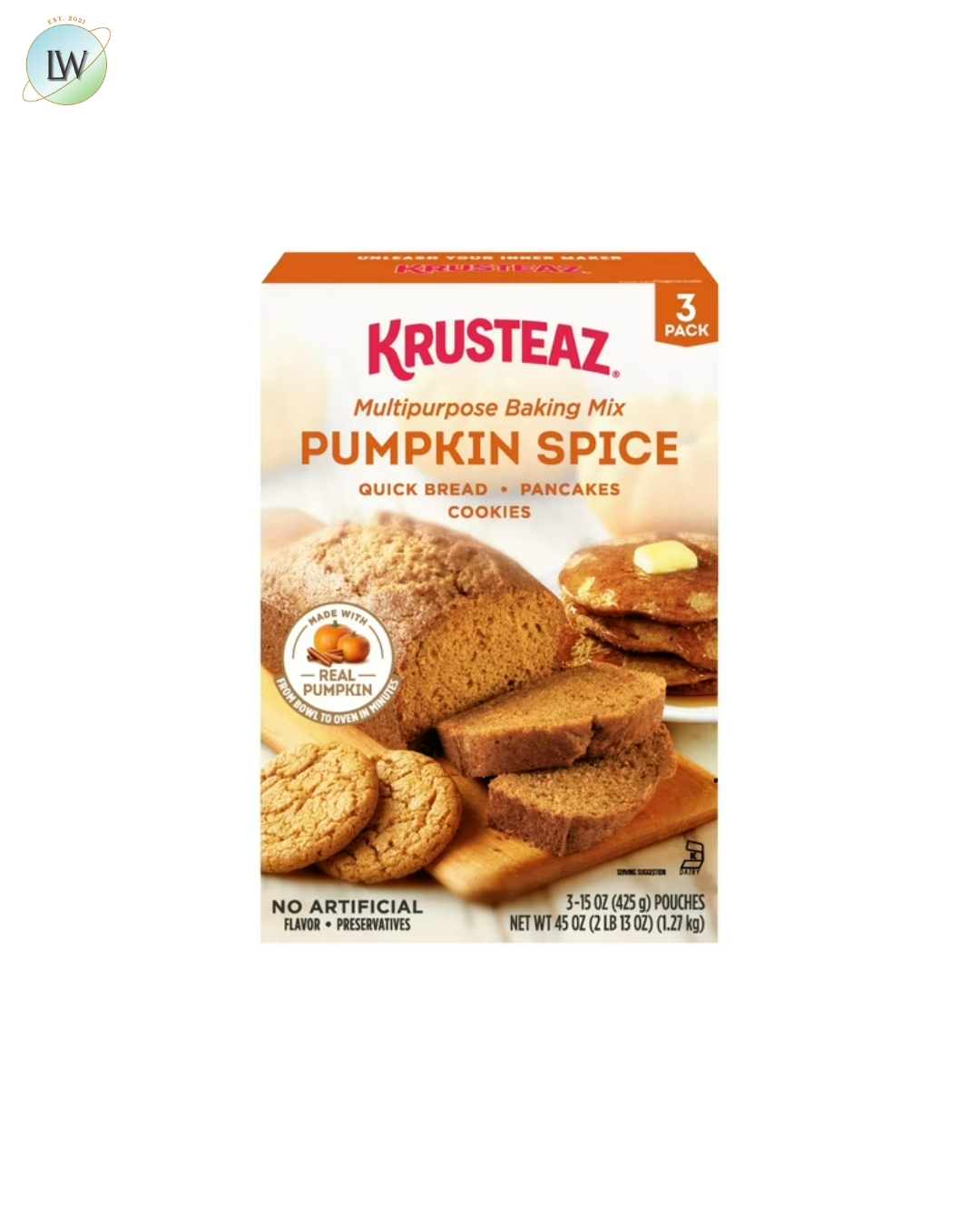 Krusteaz Baking Mix, Pumpkin Spice, 15 oz, 3 pk.