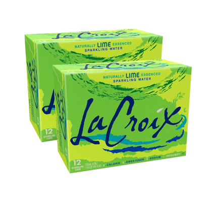 LaCroix Sparkling Water, Lime, 12 fl oz, 24-count