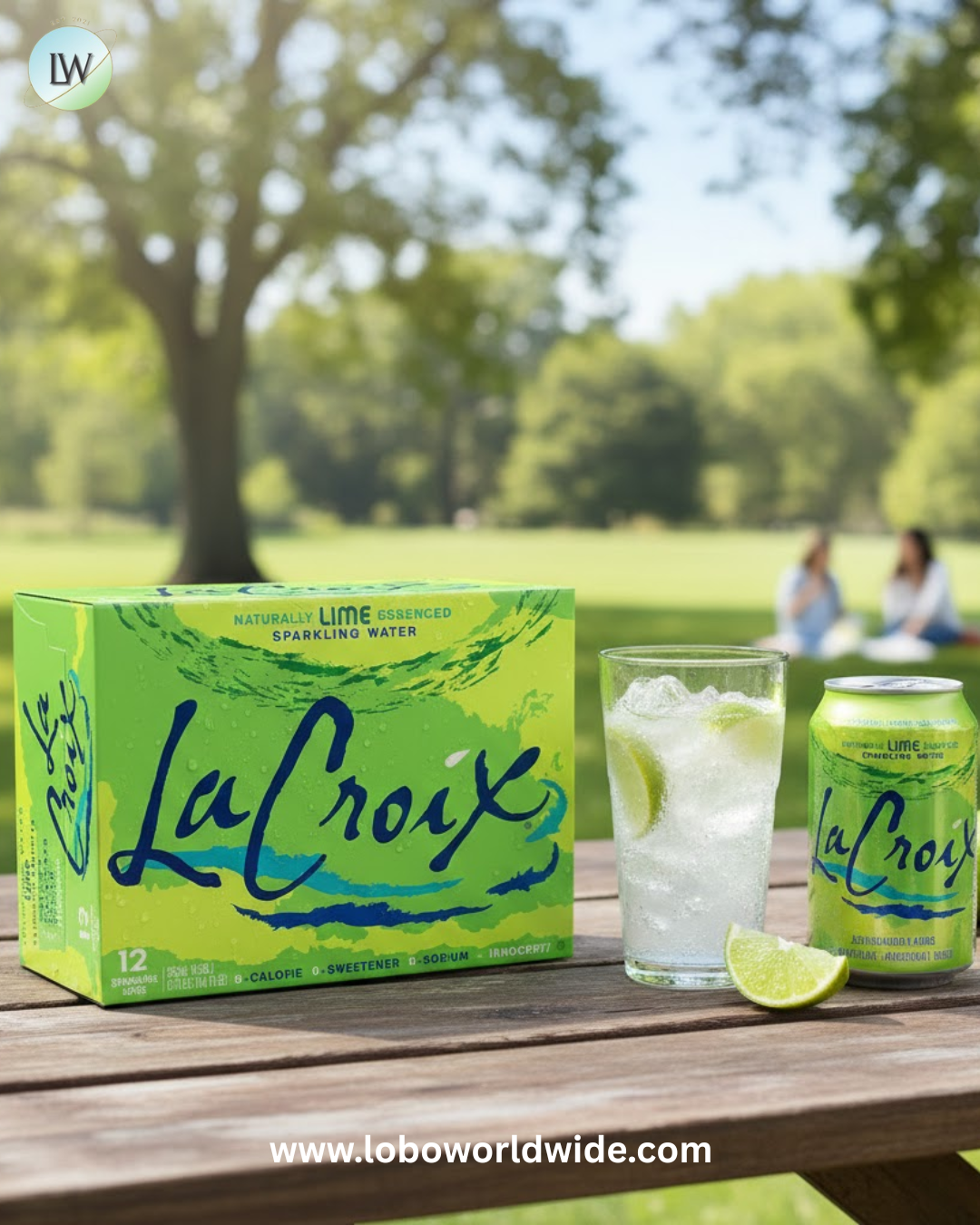 LaCroix Sparkling Water, Lime, 12 fl oz, 24-count
