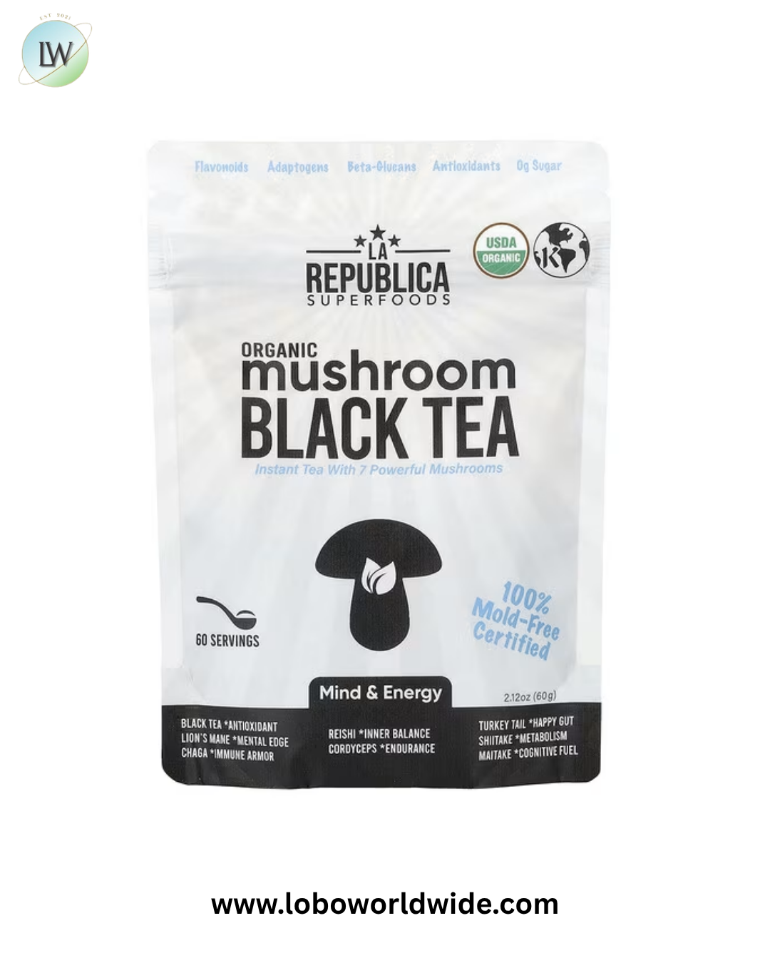 La Republica, Organic Mushroom, 2.12 oz (60 g)