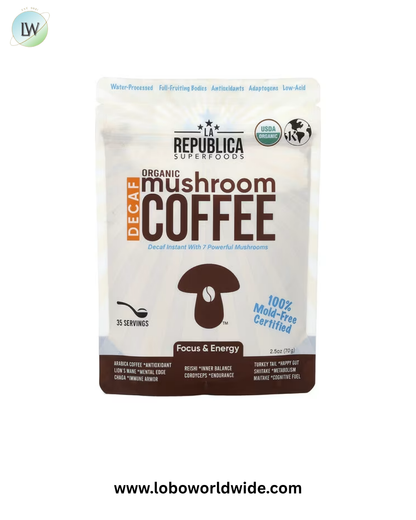 La Republica, Organic Mushroom Coffee, Instant Coffee With 7 Mushrooms