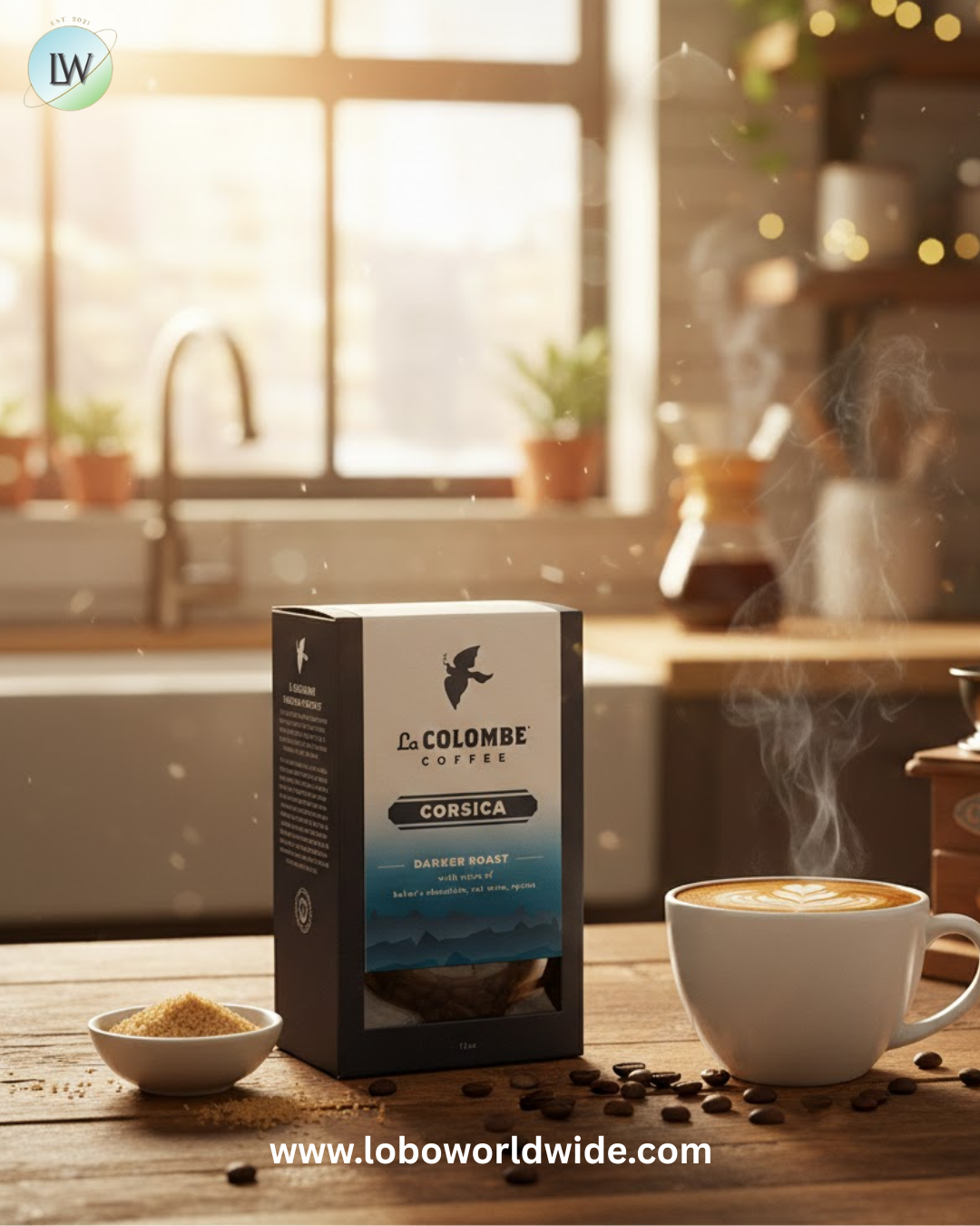 La Colombe Corsica Dark Roast Whole Bean Coffee - 12 Ounce, 1 Pack - Notes of Baker's Chocolate, Red Wine & Spices - Full-Bodied, Chocolatey, Roasty Coffee Beans
