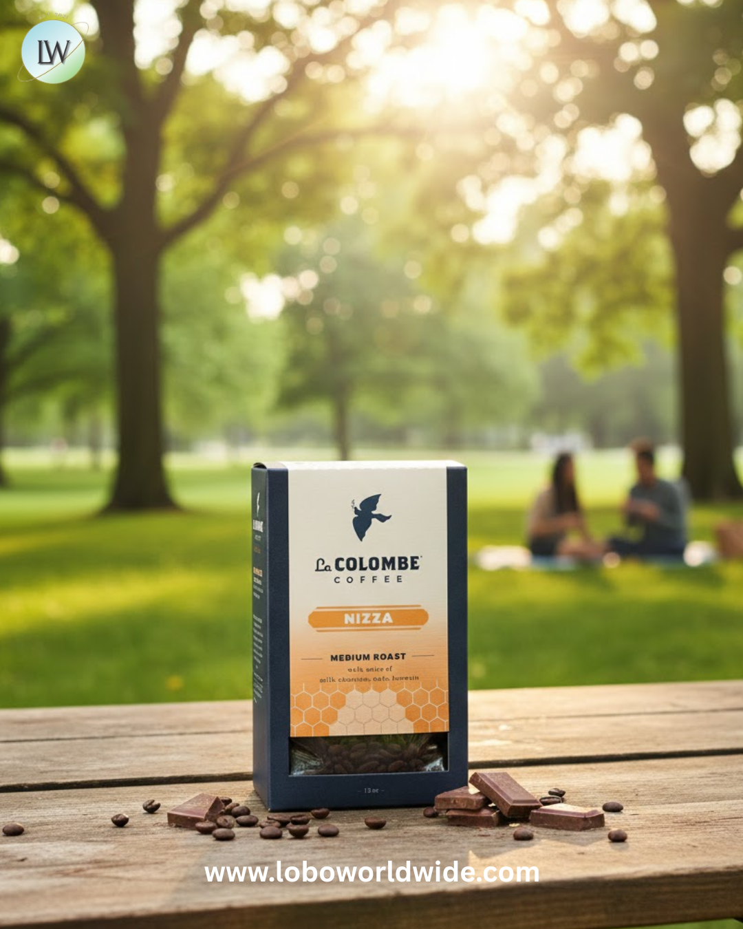 La Colombe Nizza Medium Roast Whole Bean Coffee - Notes of Milk Chocolate, Nuts & Brownie with Honey-Sweet Roasted Nuttiness, 12 Ounce (Pack of 1)