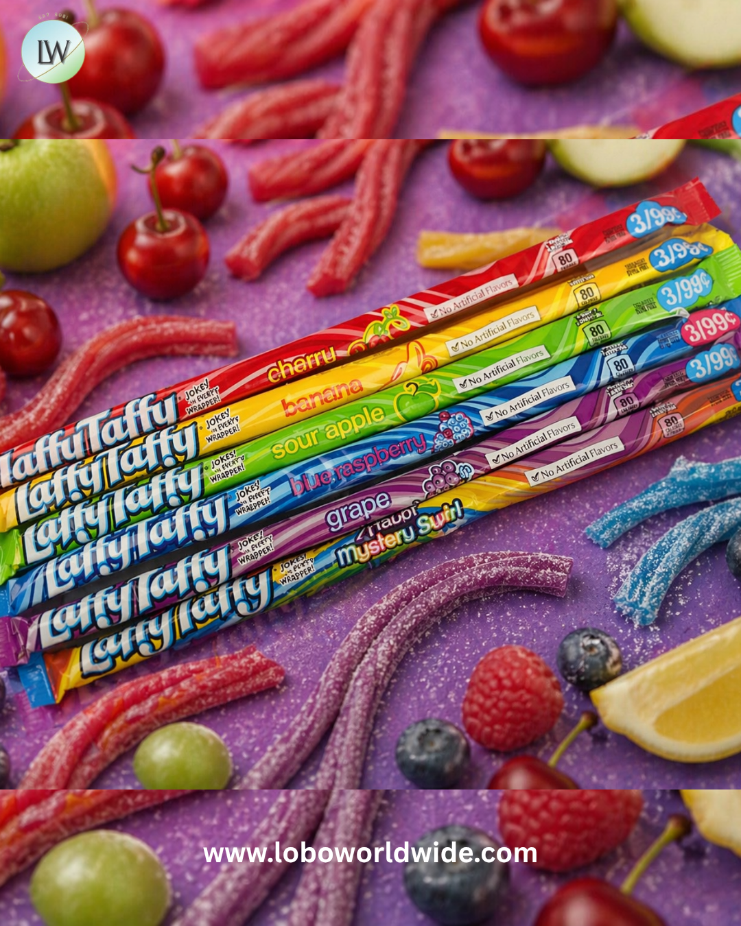 Laffy Taffy Ropes 24 Piece