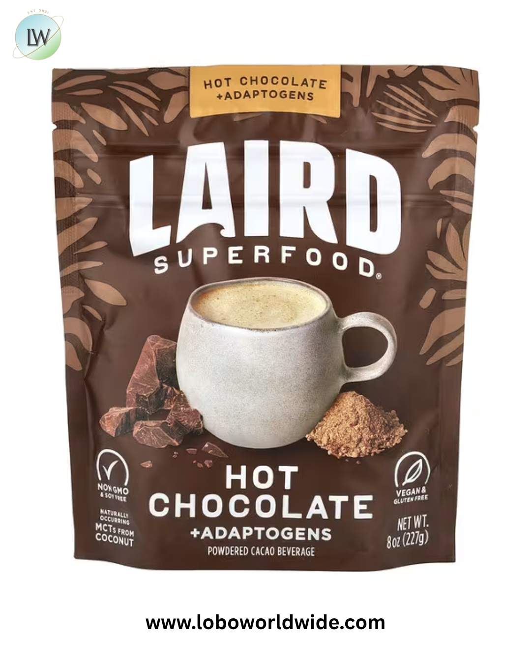 Laird Superfood, Hot Chocolate + Adaptogens, 8 oz (227 g)