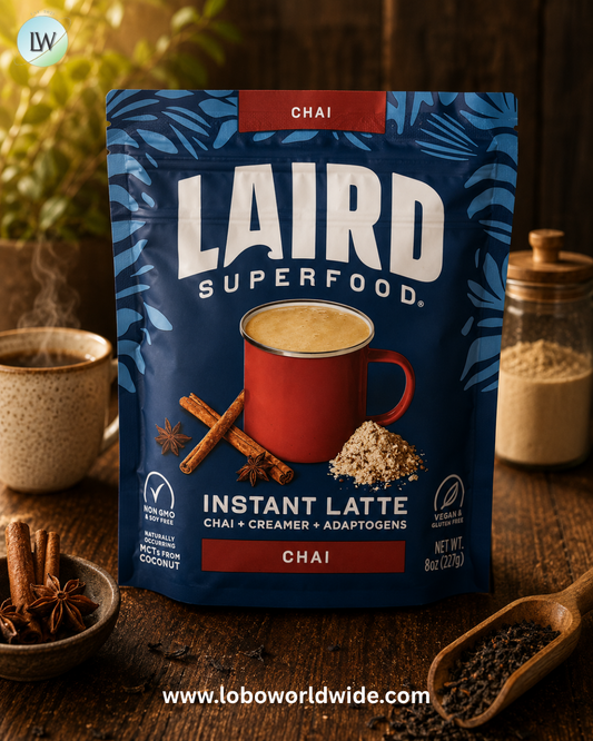Laird Superfood, Instant Latte, Chai + Creamer + Adaptogens, Chai, 8 oz (227 g)