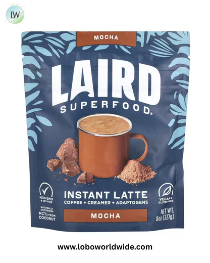 Laird Superfood, Instant Latte, Coffee + Creamer + Adaptogens, 8 oz (227 g)