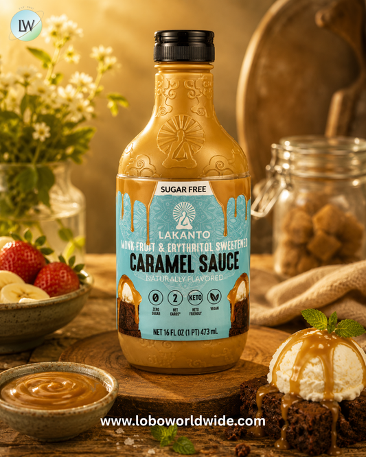 Lakanto, Caramel Sauce, 16 fl oz (473 ml)