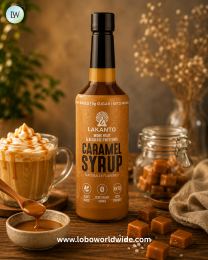Lakanto, Caramel Syrup, 25.4 fl oz (750 ml)