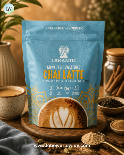 Lakanto, Chai Latte, Powdered Drink Mix, 10 oz (283 g)