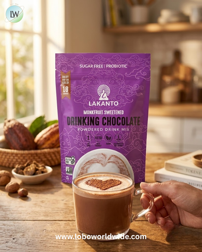 Lakanto, Drinking Chocolate, Powdered Drink Mix, 10 oz (283 g)