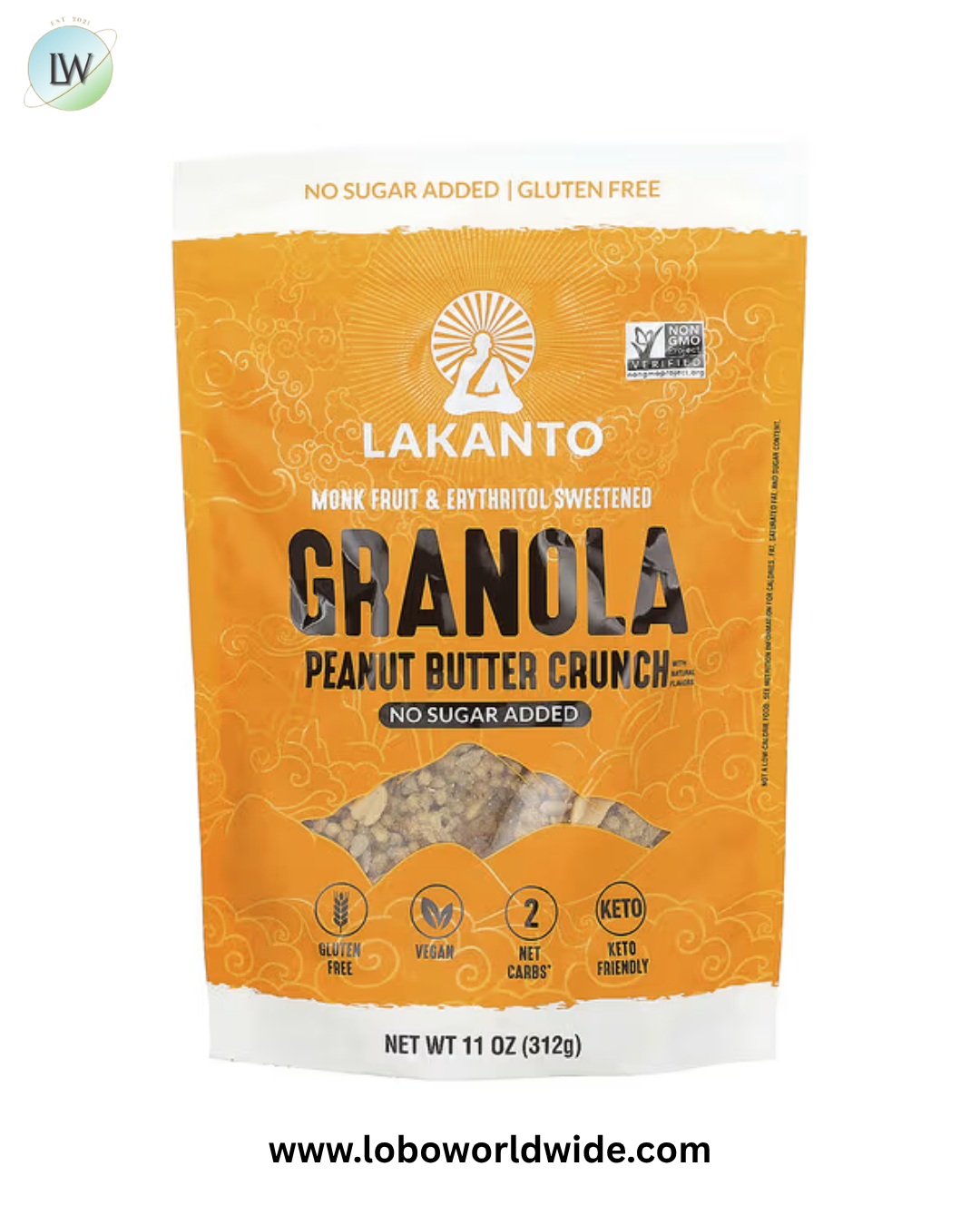 Lakanto, Granola, Peanut Butter Crunch , 11 oz (312 g)
