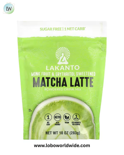 Lakanto, Matcha Latte, Powdered Drink Mix, 10 oz (283 g)