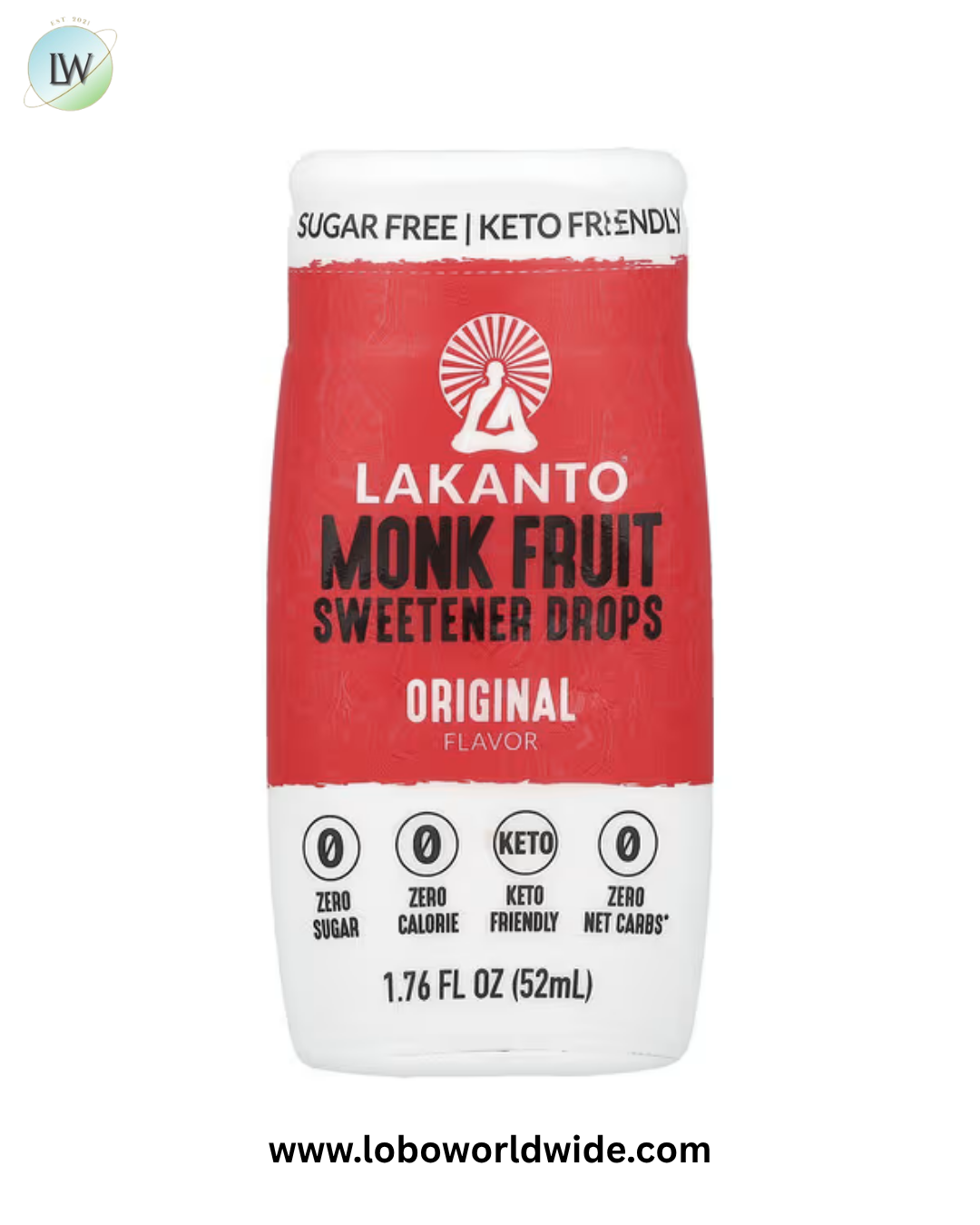 "Lakanto, Monkfruit Sweetener Drops, 1.76 fl oz (52 ml)"