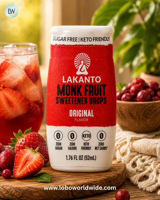 "Lakanto, Monkfruit Sweetener Drops, 1.76 fl oz (52 ml)"