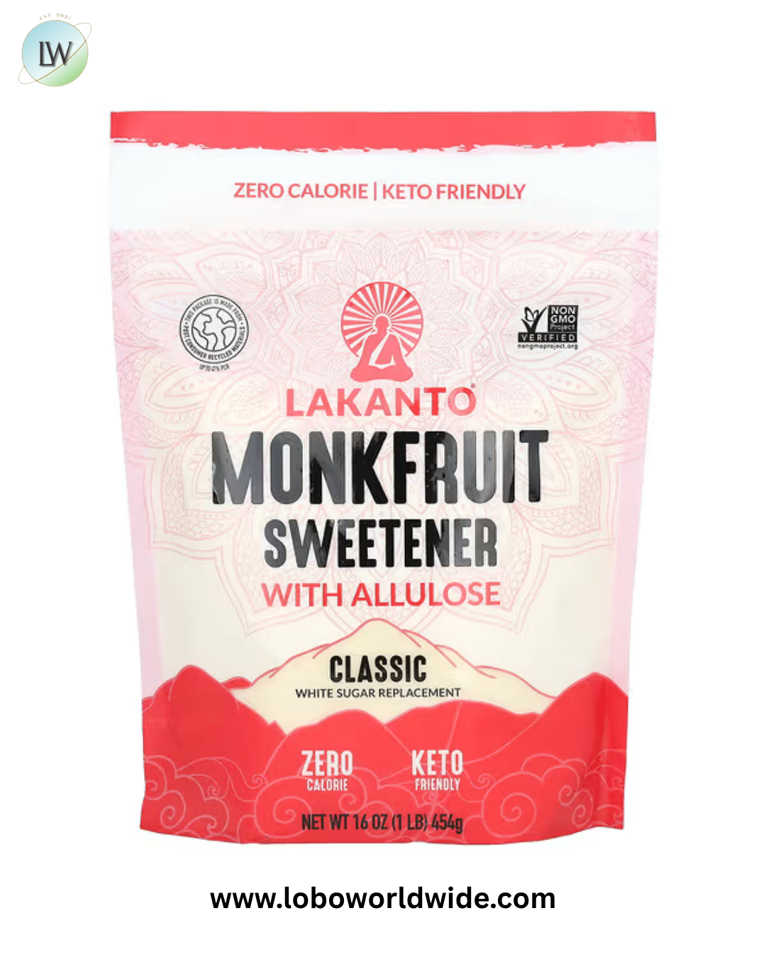 Lakanto, Monkfruit Sweetener with Allulose