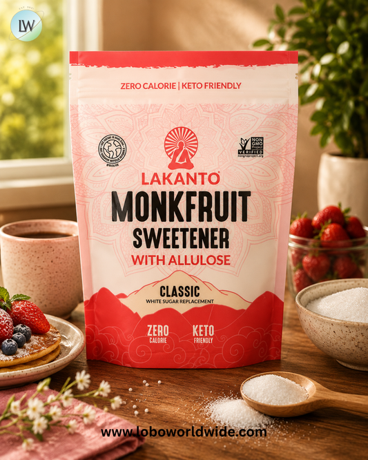 Lakanto, Monkfruit Sweetener with Allulose