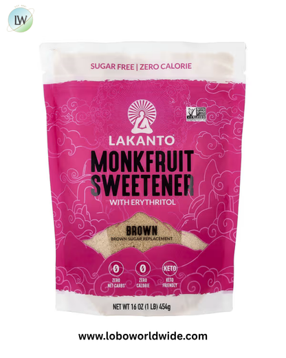 Lakanto, Monkfruit Sweetener with Erythritol, Brown, 16 oz (454 g)
