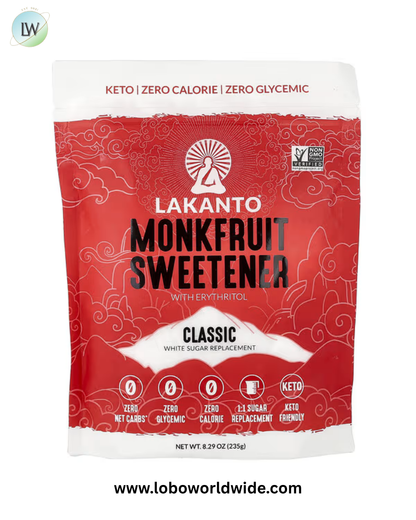Lakanto, Monkfruit Sweetener with Erythritol, 8.29 oz (235 g)