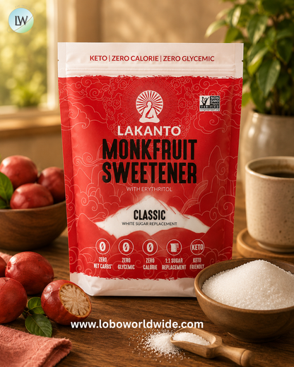 Lakanto, Monkfruit Sweetener with Erythritol, 8.29 oz (235 g)