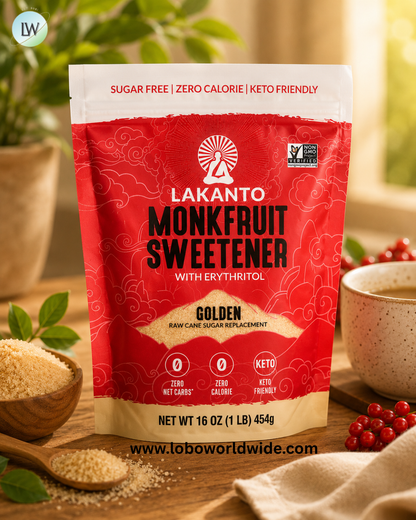 Lakanto, Monkfruit Sweetener with Erythritol, Golden, 16 oz (454 g)